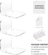 OAPRIRE Acrylic Floating Wall Shelves Set of 3 for Security Cameras, Baby Monitors, Speakers - Universal Small Wall Shelf with Cable Clips, 10-Pie...