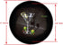 Silicone Non-Slip Drink Coasters with Removable Printed Absorbent Felt Pad - Set of 4 - Michael Godard: He & She Devil...
