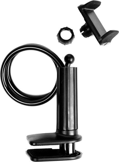 WANBY Phone Holder Bed Gooseneck Mount Mobile Phone Holder Table Stand Flexible 360° Rotation Cell Phone Clip Holder Lazy Bracket Mount for All Sm...