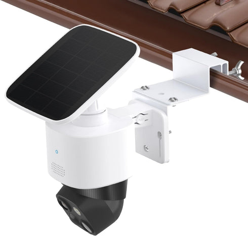 Gutter Mount Bracket Compatible with Eufy Security SoloCam S340, Solar Security Camera, Rust-Proof Bracket with Extended Arms Design, Protect Cam ...