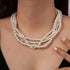 Missgrace Boho Women Dainty 1920s Pearls Layered Short Choker Necklaces for Women Gold Prom Party Multilayered Choker Necklace for Women...