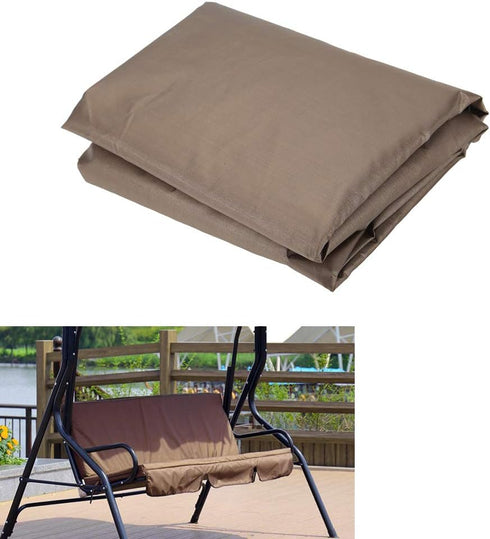 Ejoyous Patio Swing Cushion Cover, Outdoor Waterproof Swing Chair Canopy Hammock Seat Cover Replacement for 3-seat Swing, 59.1 x 19.7 x 3.9in (Cof...