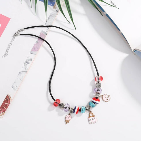 Selizo 50Pcs Satin Silk Necklace Cord with Lobster Clasp and Extension Chain for Necklaces Making and Beading (18 Inches, Black)...