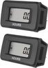 Jayron HM055AD(AC/DC 5V to 277V) Digital LCD Hour Meter Accumulate Data for Garden Lawn Mower ZTR Tractor Generator Golf cart Club Car Wash Boat A...