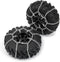 4Pcs 1.9/2.2inch Wheel Tires Metal Snow Chains for 1/10 TRX-4 Axial SCX10 90046 RC Crawler Car (130MM)...