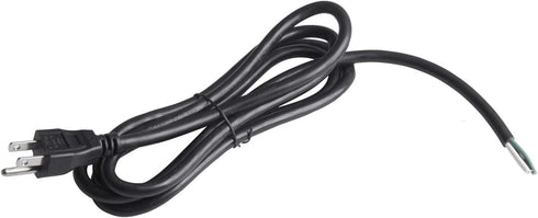 6Ft 14 Gauge 3 Prong Heavy Duty Universal AC Appliance Replacement Power Supply Cord Cable with Open End, SJT 14AWG US Plug 15A/125V 1875W, Black...