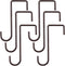 6 Pack 2 x 6 inch Fence Hooks Patio Hooks Brown Powder Coated Steel Hangers fits Easily for Vinyl Fences Indoor & Outdoor Hanging Lights, Plants &...