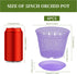 5 Inch 6 Pack Orchid Pot with Holes and Saucers Clear Orchid Pot?Purple Amethyst?...