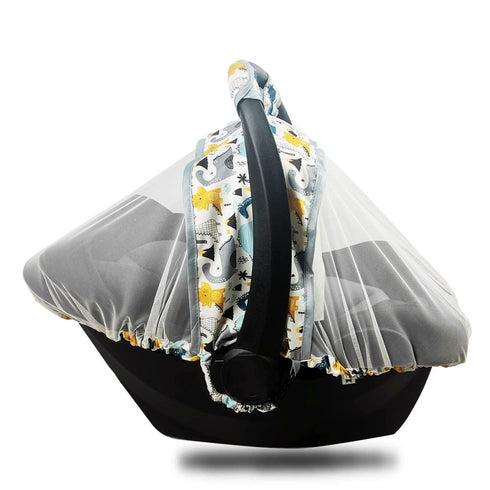 Mosquito Net for Baby CarSeat –Car seat net for newborn carrier –Breathable mesh net for Infant Car Seats, Stroller and Bassinets, Carrier, Elasti...