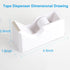 WELSTIK Office Tape Dispenser - Elegant Desktop Tape Dispenser with Non-Skid Base - Tape Dispenser White...