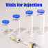 20ml Sealed Empty Vials for Injection, Transparent Glass Vials Self-Healing Injection Port, Liquid Sample Storage Vial with Caps(10pcs)...