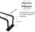 14-Inch Black Wine Glass Rack, Under Cabinet Wine Glass Holder, Stemware Rack, Hanging Stemware Holder, Set of 2...