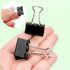 ZZTX Black Binder Clips Paper Clamps Clips Small Size, 1.0 Inches, 36 Pack...