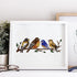 OLYCRAFT 2 Pcs Silk Screen Stencils Bird Pattern Self-Adhesive Silk Screen Printing Stencil Branch Reusable Mesh Transfer for Painting on Wood, DI...