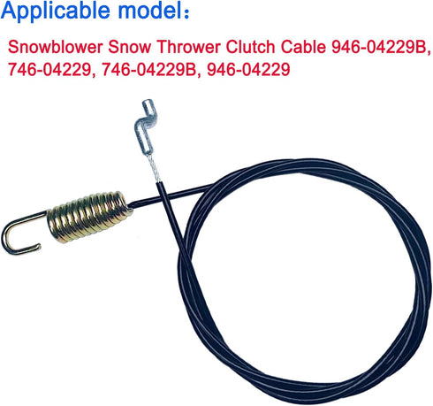 946-04229B Snowblower Clutch Cable 45",for MTD Craftsman Troy-Bilt Yard Machines Yard Man Snowblower,Compatible with 946-04229B, 746-04229, 746-04...