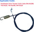 946-04229B Snowblower Clutch Cable 45",for MTD Craftsman Troy-Bilt Yard Machines Yard Man Snowblower,Compatible with 946-04229B, 746-04229, 746-04...