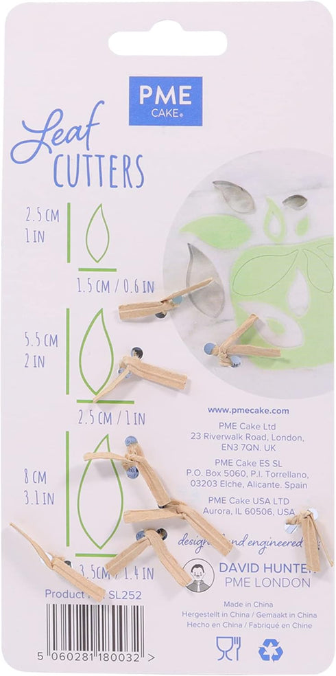 PME Stainless Steel Leaf Cutters, Set of 3...