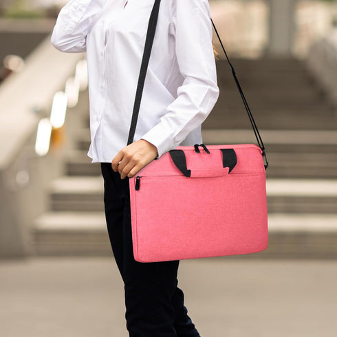 15.6-16 Inch Laptop Sleeve Shoulder Bag Waterproof Notebook Chromebook Computer Carrying Case Compatible with 15.6 inch Acer Asus Dell HP Thinkpad...