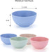 Unbreakable Cereal Bowls,Reusable Wheat Straw Bowl,Dishwasher and Microwave Safe- BPA Free,4 Colors Cereal Reusable Dinner Bowls 4 Set, (Classic B...