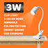 EAGLOD LED 3 Brightness Clamp Light?Portable Clip Light LED Lamp, USB Plug Clip on Desk Lamp,360°Flexible Gooseneck Night Reading Light,Desk/Table...