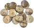 AMORNPHAN 20 PCS 1.5 Inch 40mm Brown Thick Natural Wooden Large Coconut Shell Buttons 2 Holes for Crafts DIY Clothing Sewing (40mm 20pcs)...