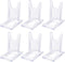 6PCS Clear Plastic Business Card Holder Office Desktop Name Card Display Stand,Desk Accessory Index Card Organizer for Offices,Receptionist,Salons...