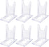 6PCS Clear Plastic Business Card Holder Office Desktop Name Card Display Stand,Desk Accessory Index Card Organizer for Offices,Receptionist,Salons...