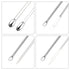 4 Pcs Lab Micro Spoon and Spatula Set, Stainless Steel Double-Ended Lab Spatulas Sampling Spoons Micro Scoopulas Weighting Set...