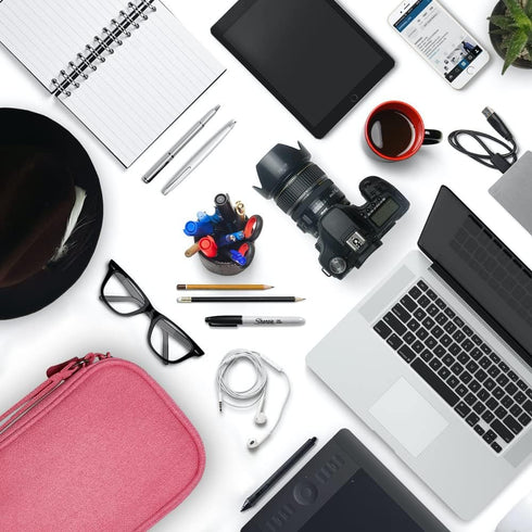 Electronics Organizer Bag Case Pouch Cable Charger Organizer Case Travel Shockproof Cord Carrying Case for Earphone Powerbank USB Hard Drive SD Ca...