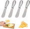 Spreader Knife Set,4-Piece Cheese and Butter Spreader Knives,Mini Serving Tongs,Stainless Steel Multipurpose Butter Knives...