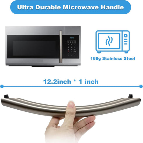 Microwave Door Handle DE94-02933A Replacement for Samsung Microwaves AP5622966 2448710 DE64-02522A PS4239327 Parts...