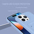 MZELQ Silicone Compatible with iPhone 15 Pro Case, Card Holder Camera Protection Cover + Screen Protector, Card Slot Case Designed for Phone 15 Pr...