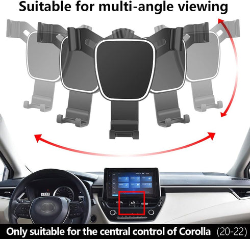 Car Phone Holder for Toyota Corolla 2020-2025?Corolla Cross 2022-2025 Auto Accessories Navigation Bracket Interior Decoration Mobile Cell Phone Mo...