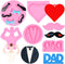 Father's Day Molds Dad Molds Candy Chocolate Silicone Molds Heart Bow Tie Molds Beard Fondant Molds For Cake Topper Decoration Chocolate Polymer C...
