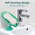 Leaf Shape Soap Saver - Self Draining Soap Dish, Extends Bar Soap Life, Keeps Soap Dry - Green & Gray, 2 Pcs...