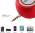 Portable Mini Speaker for iPhone/iPad/iPod/Tablet, 3W Cellphone Speaker with 3.5mm Aux Input, Clear Loud Sound in Compact Golf Size Body (Passion ...