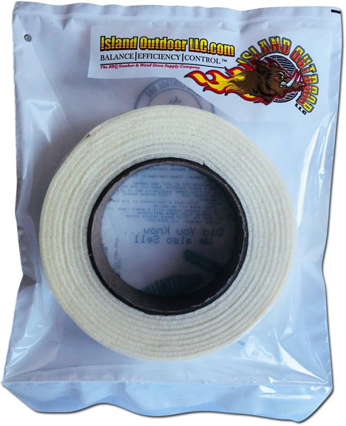 1" x 1/8" White BBQ/Smoker Gasket, Self stick for barbecue pit Lids and Doors...