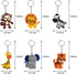 iMagitek 24 Pack Jungle Safari Animal Keychains, Kids Party Bag Fillers, School Carnival Rewards, Jungle Safari Baby Shower Party Favors...
