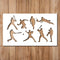 Baseball Stencil - Sports Sport Stencils for Painting on Wood, Glass, Wall, Rock, Walls, Glassware, Canvas - Baseball Player Silhouette Stencil (8...