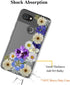 Unov Pixel 3 Case Clear with Design Soft TPU Shock Absorption Slim Embossed Floral Pattern Protective Back Cover for Pixel 3 5.5 inch (Flower Blos...