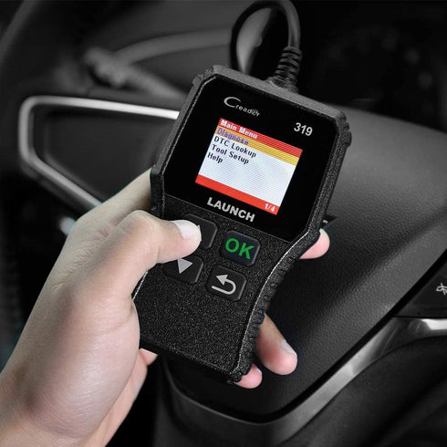 LAUNCH OBD2 Scanner Engine Fault Code Reader, CR319 Code Reader Scanner, CAN Diagnostic Scan Tool Supports DTC Lookup, Mode6 O2 Sensor for OBDII P...