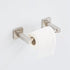 Toilet Paper Holder Wall Mount, Brushed Nickel Bathroom Toilet Paper Holder for SUS 304 Stainless Steel, Double Post Pivoting Square Toilet Paper ...