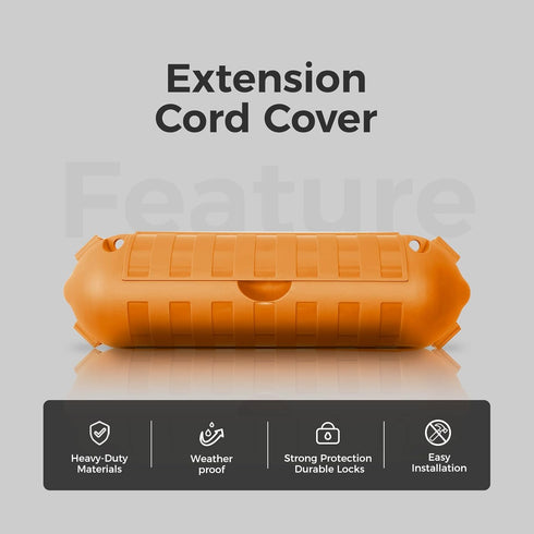 WELKIN 1-Pack Outdoor Extension Cord Cover, Water-Resistant Electrical Connection Box, Fits AWG12-18 Cords, Protects Outdoor Outlets, Plugs, Socke...