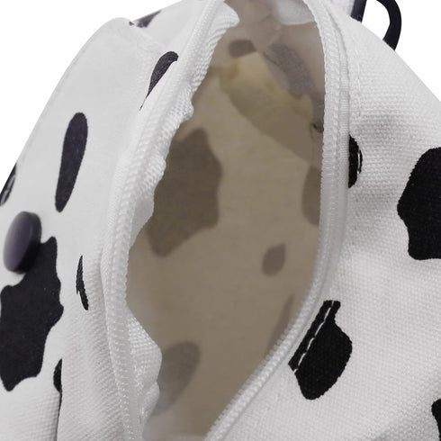JUMISEE Cute Cow Print Canvas Crossbody Purse Small Cell Phone Bag Shoulder Handbag for Men Women Kids...