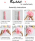 TopAAA 12pcs Tissue Paper Flower Poms DIY Wedding Birthday Graduation Party Decorations of 10 inches (Gold)...