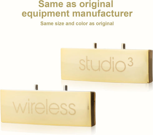 Studio 3 Hinge Headband Connector Replacement Metal Repair Parts Compatible with Beats Studio 3.0 Wireless Over-Ear Headphones Repair Kit (Gold)...