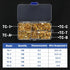 500pcs U Shape Copper Crimp Terminal Connectors Kit, Non-Insulated Cable Wire Spade Electric Butt Connector Assortment Kit (WKS-500U)...