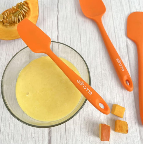 Chef Series 3 Piece Silicone Spatula Set - 600°F Heat Resistant Non Stick Rubber Kitchen Scraper Spatulas for Cooking, Baking, and Mixing – BPA Fr...