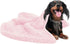 Waterproof Dog Blankets for Medium Dogs, Medium Cat Blanket Washable for Couch Protection, Soft Sherpa Fleece Dog Blanket, Light Pink, M...