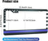 HOSNYE U.S. Police Flag License Plate Frame Stars and Blue Lines Metal License Plate Cover Front Plates Frames Car Tag Frame for Women Men US Vehi...